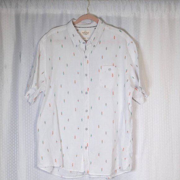 The Original Weatherproof Vintage XXL Washable Linen surfboards short sleeve but - Picture 1 of 11